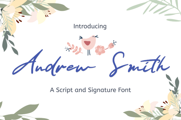 Andrew Smith Font: Elegant Script for Handmade Brands