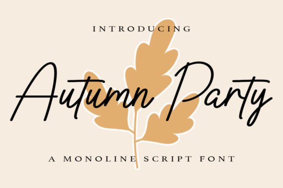 Autumn Party: A Balanced Script Font for Modern Web Design