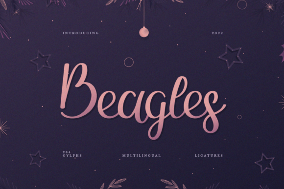 Beagles: An Elegant Handwritten Font for Editorial Design