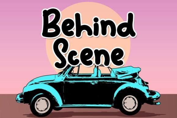 Behind Scene Font: A Sweet Typeface for Branding