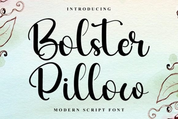 Bolster Pillow: The Elegant Script Font for Handmade Brands
