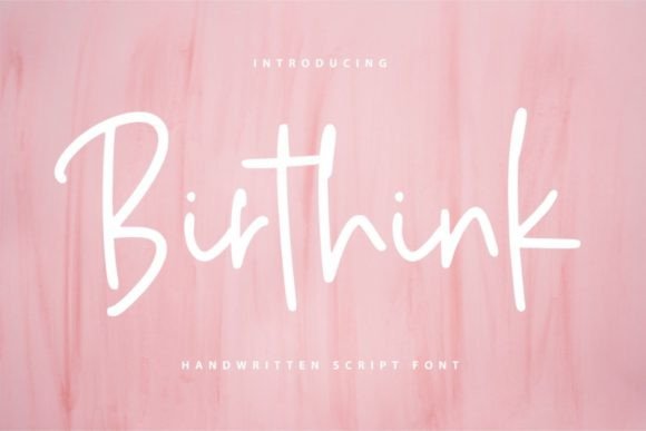Elevate Editorial Design with the Birthink Typeface