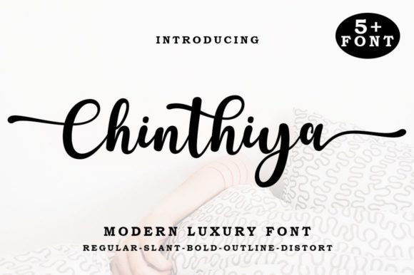 Elevate Web Design with the Chinthiya Typeface