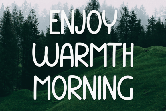 Elevate Your Brand with the Enjoy Warmth Morning Typeface