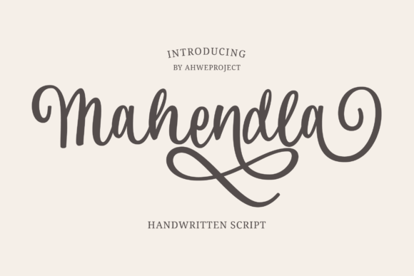 Mahendla: The Elegant Handwritten Font for Crafters