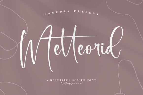 Metteorid: A Stylish Script Font for Modern Campaigns