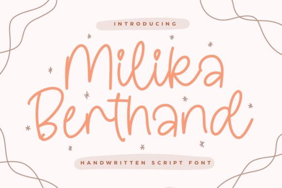 Milika Berthand: The Perfect Handwritten Font for Crafters