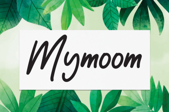Mymoom: A Handwritten Typeface for Editorial Design