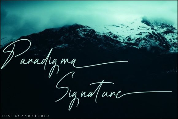 Paradigma Signature: The Handwritten Font for Small Business Branding