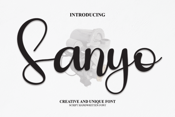 Sanyo: A Handwritten Typeface for Modern Web Design