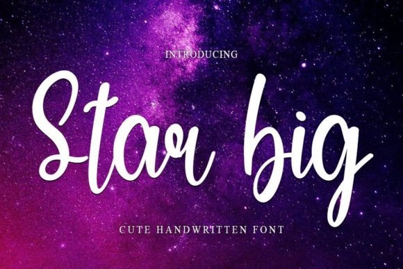 Star Big: A Handwritten Typeface for Modern Web Design