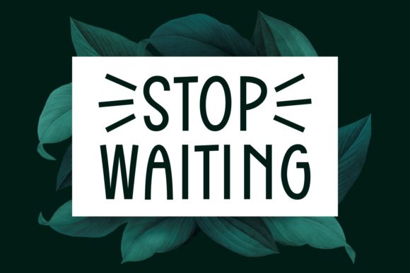 Stop Waiting Font: Elevate Your Digital Marketing Visuals