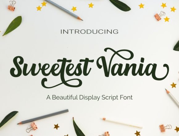 Sweetest Vania: A Handwritten Font for Clear Campaigns