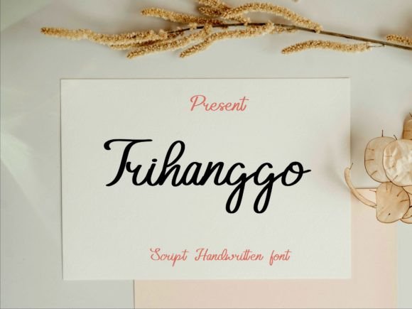 Trihanggo Font: Elevate Your Handmade Brand with Elegant Script
