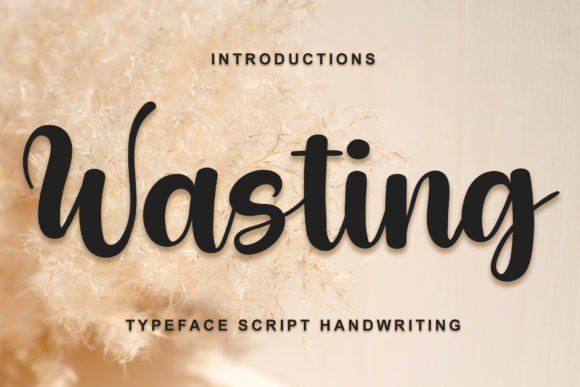 Wasting Font: A Designer's Take on Elegant Handwritten Typography