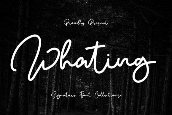 Whating Font: A Handwritten Typeface for Editorial Elegance